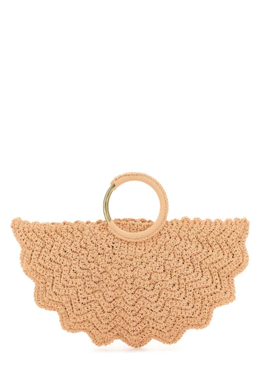 Peach fabric small Bracelet Paravent handbag CHLOE (25US622P23) Peach fabric small Bracelet Paravent handbag CHLOE (25US622P23)