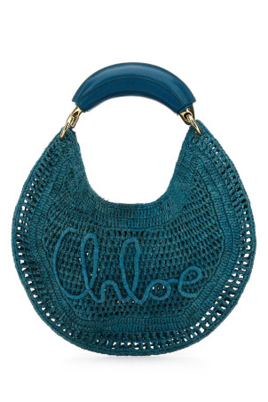 Сумка CHLOE из рафии зеленого цвета CHLOE (25US902P08) CHLOÉ Сумка CHLOE из рафии зеленого цвета CHLOE (25US902P08) CHLOÉ