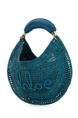 Сумка CHLOE из рафии зеленого цвета CHLOE (25US902P08) CHLOÉ Сумка CHLOE из рафии зеленого цвета CHLOE (25US902P08) CHLOÉ