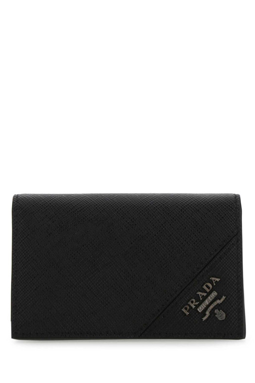 Black leather card holder Black PRADA (2MC122QME) Black leather card holder Black PRADA (2MC122QME)