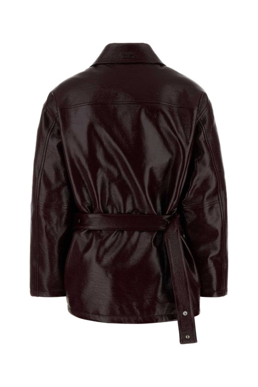 Виниловая куртка с подкладкой из эластичного материала BLUE COURREGES (425CBL322VY0014) Виниловая куртка с подкладкой из эластичного материала BLUE COURREGES (425CBL322VY0014)