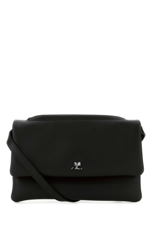 Black leather shoulder bag COURREGES (425GSA201CR0027) Black leather shoulder bag COURREGES (425GSA201CR0027)