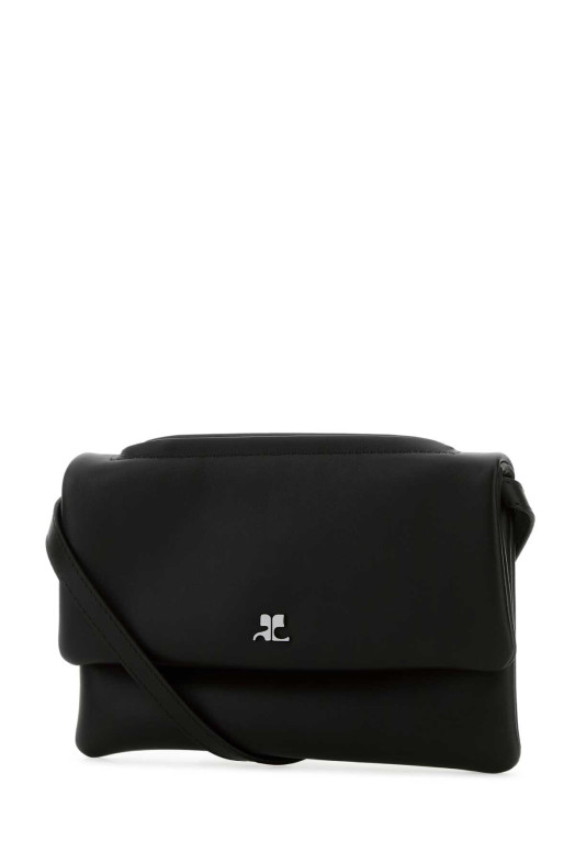 Black leather shoulder bag COURREGES (425GSA201CR0027) Black leather shoulder bag COURREGES (425GSA201CR0027)