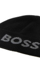 Black wool blend Elios beanie hat BOSS (50548777) Black wool blend Elios beanie hat BOSS (50548777)