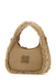 Sand suede handbag MIU MIU (5BC125VOWS2IDK) Sand suede handbag MIU MIU (5BC125VOWS2IDK)