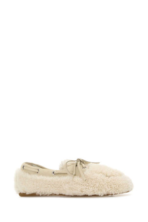 White shearling loafers MIU MIU (5D525EF005173) White shearling loafers MIU MIU (5D525EF005173)