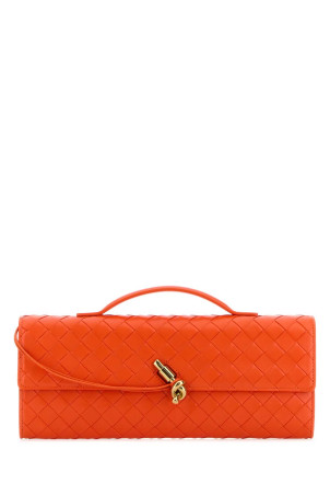 Dark orange leather Andiamo handbag BOTTEGA VENETA (741511VCPP3)