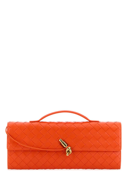 Dark orange leather Andiamo handbag BOTTEGA VENETA (741511VCPP3)