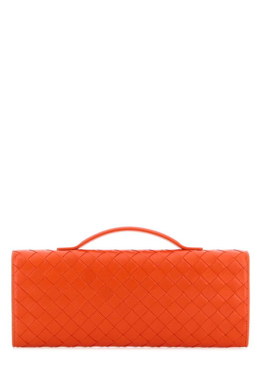 Dark orange leather Andiamo handbag BOTTEGA VENETA (741511VCPP3)