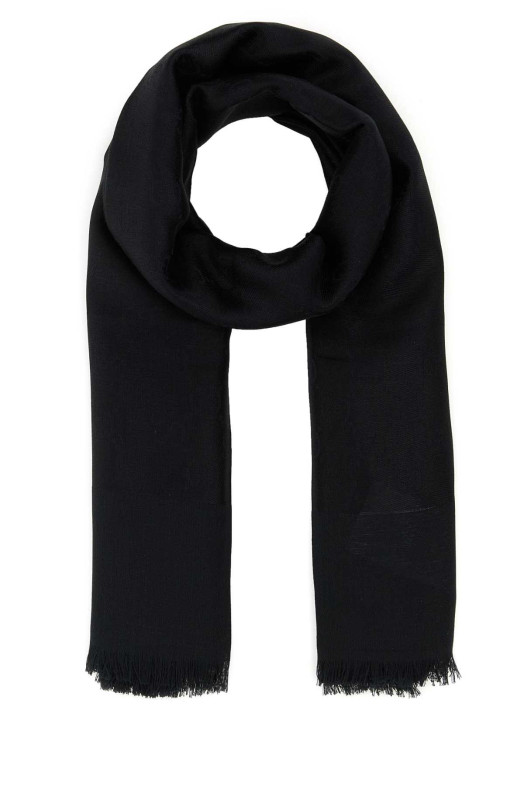 Black cotton blend foulard Black GUCCI (7952813GC68)