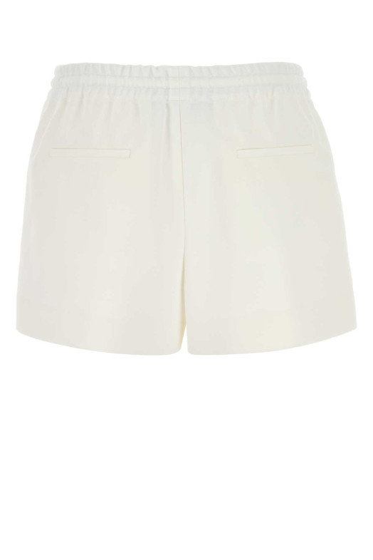 White stretch piquet shorts VALENTINO GARAVANI (7B3RF3257YA)