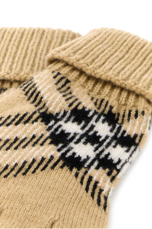 Рукавички з кашемірової суміші з вишивкою BURBERRY (8114774) Рукавички з кашемірової суміші з вишивкою BURBERRY (8114774)