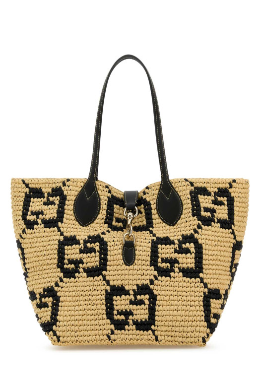 Вишита рафієва сумка для покупок GUCCI (8182229AAGM)