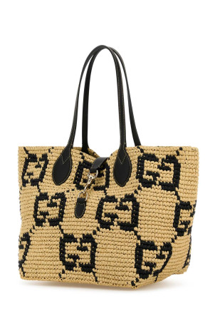 Вишита рафієва сумка для покупок GUCCI (8182229AAGM)