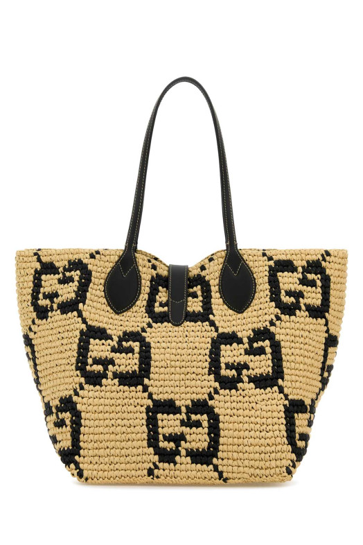 Вишита рафієва сумка для покупок GUCCI (8182229AAGM)