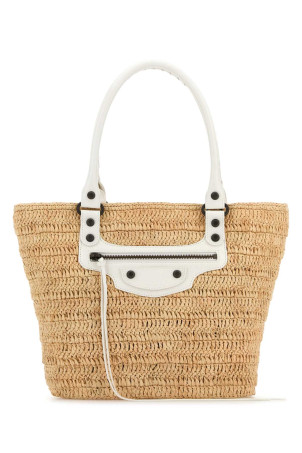 Raffia small Le City bucket bag BALENCIAGA (8288882ABRY) Raffia small Le City bucket bag BALENCIAGA (8288882ABRY)
