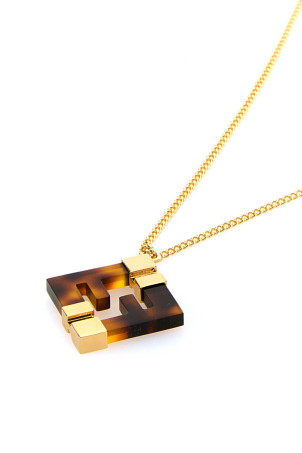 Printed plexiglass and metal Forever Fendi necklace FENDI (8AK951ALI0) Printed plexiglass and metal Forever Fendi necklace FENDI (8AK951ALI0)