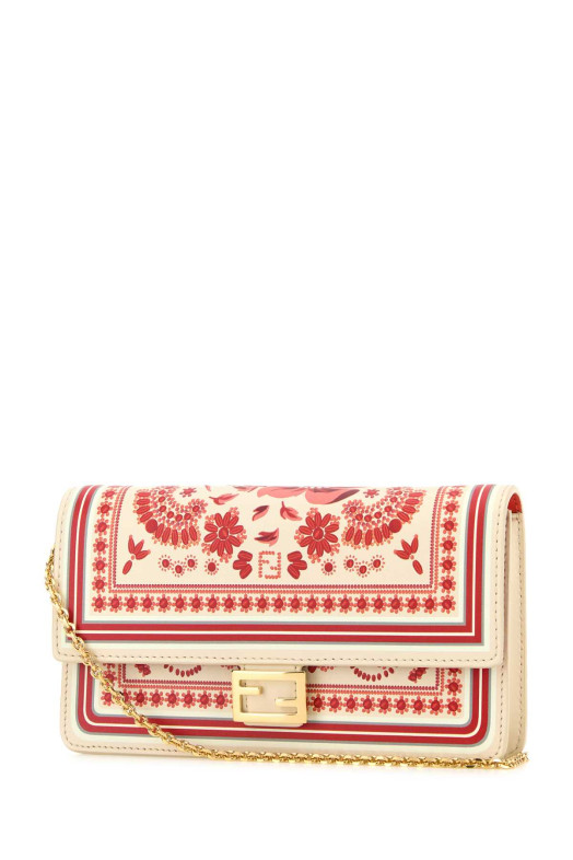 Кожаный кошелек Baguette с принтом из наппы FENDI (8M0498AV1H)