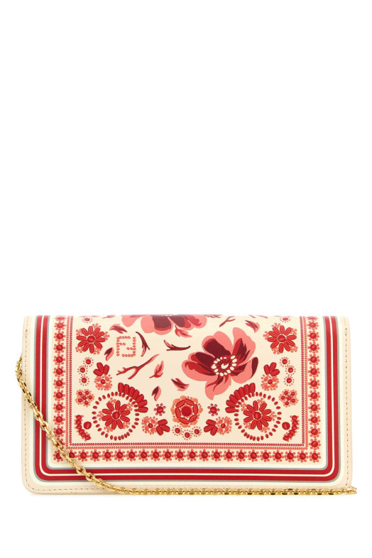 Кожаный кошелек Baguette с принтом из наппы FENDI (8M0498AV1H)