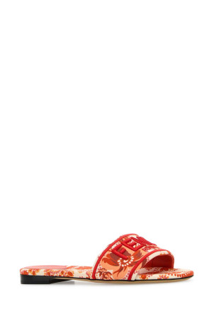 Printed fabric Fendi Sunshine slippers FENDI (8R8092ATTG)