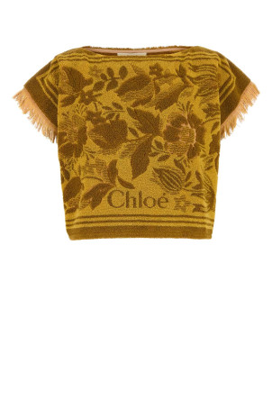 Embroidered terry fabric top CHLOE (CH25AHT07081) Embroidered terry fabric top CHLOE (CH25AHT07081)