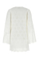 White broderie anglaise mini dress Beige CHLOE (CH25ARO44699) White broderie anglaise mini dress Beige CHLOE (CH25ARO44699)