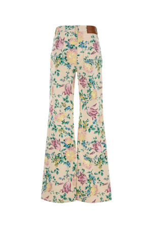 Printed denim wide-leg jeans CHLOE (CH25UDP03256) Printed denim wide-leg jeans CHLOE (CH25UDP03256)