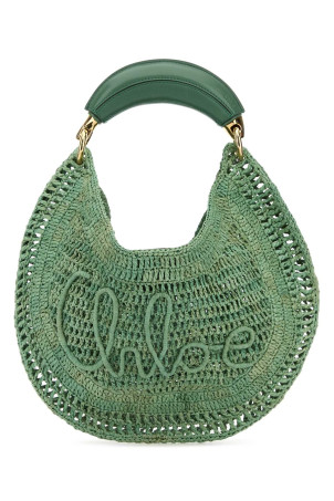 Сумка CHLOE из рафии цвета шалфейного зеленого цвета (CH25US902P08) CHLOÉ Сумка CHLOE из рафии цвета шалфейного зеленого цвета (CH25US902P08) CHLOÉ