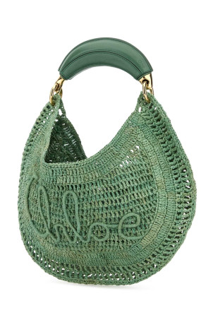 Сумка CHLOE из рафии цвета шалфейного зеленого цвета (CH25US902P08) CHLOÉ Сумка CHLOE из рафии цвета шалфейного зеленого цвета (CH25US902P08) CHLOÉ