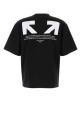 Black cotton t-shirt OFF WHITE (OMAA120F25JER013) Black cotton t-shirt OFF WHITE (OMAA120F25JER013)