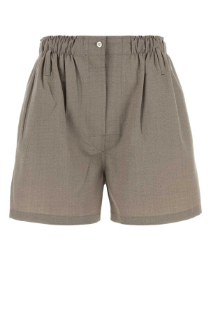 Dove grey wool shorts PRADA (P252JSOOO17FT) Dove grey wool shorts PRADA (P252JSOOO17FT)