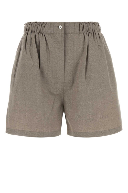 Dove grey wool shorts PRADA (P252JSOOO17FT) Dove grey wool shorts PRADA (P252JSOOO17FT)