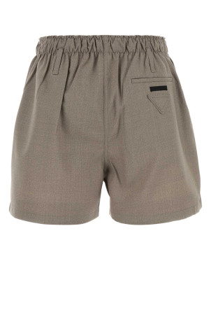 Dove grey wool shorts PRADA (P252JSOOO17FT) Dove grey wool shorts PRADA (P252JSOOO17FT)