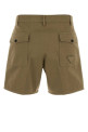 Army green cotton shorts PRADA (P256JSOOO17CB) Army green cotton shorts PRADA (P256JSOOO17CB)