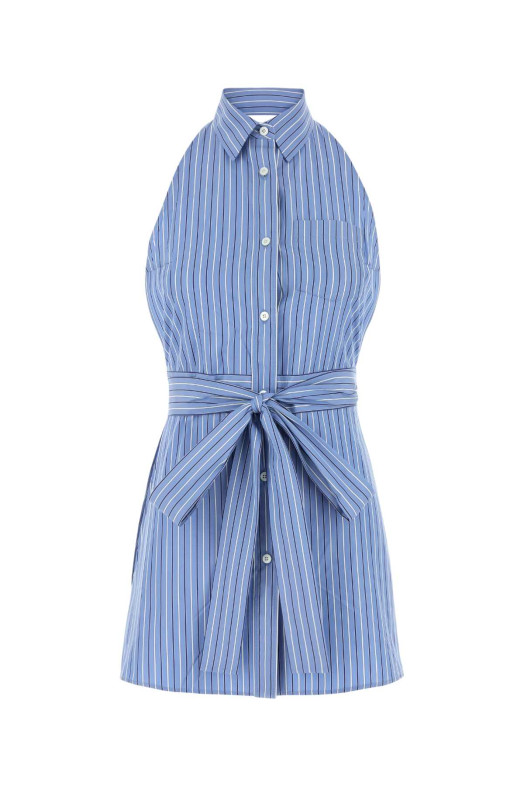 Embroidered poplin mini dress PRADA (P454ISOOO17ME) Embroidered poplin mini dress PRADA (P454ISOOO17ME)