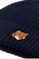 Темно-синяя хлопковая шапка MAISON KITSUNE (PM06111KT1140) Темно-синяя хлопковая шапка MAISON KITSUNE (PM06111KT1140)