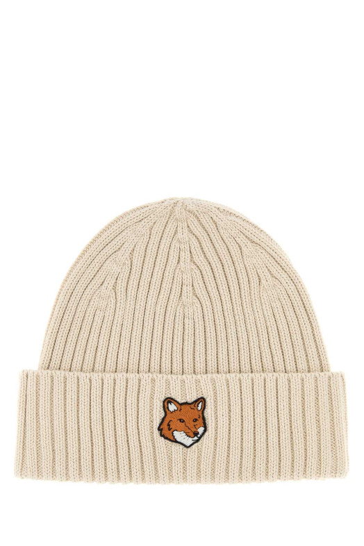 Шапка из хлопка песочного цвета MAISON KITSUNE (PM06111KT1140) Шапка из хлопка песочного цвета MAISON KITSUNE (PM06111KT1140)