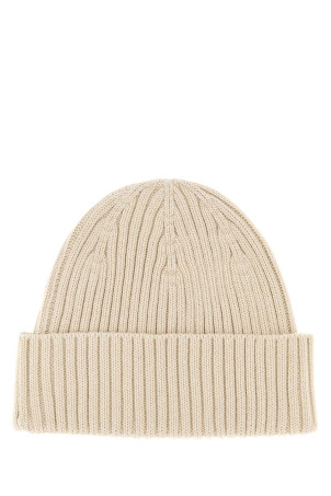Sand cotton beanie hat MAISON KITSUNE (PM06111KT1140) Sand cotton beanie hat MAISON KITSUNE (PM06111KT1140)