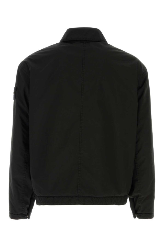 Black stretch polyester jacket Black STONE ISLAND (Q10001542) Black stretch polyester jacket Black STONE ISLAND (Q10001542)