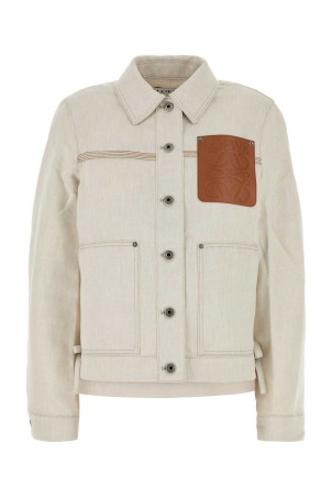 Куртка из смеси хлопка и песка, коричневая LOEWE (S359Y02XF0) Куртка из смеси хлопка и песка, коричневая LOEWE (S359Y02XF0)