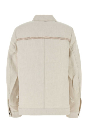 Куртка из смеси хлопка и песка, коричневая LOEWE (S359Y02XF0) Куртка из смеси хлопка и песка, коричневая LOEWE (S359Y02XF0)