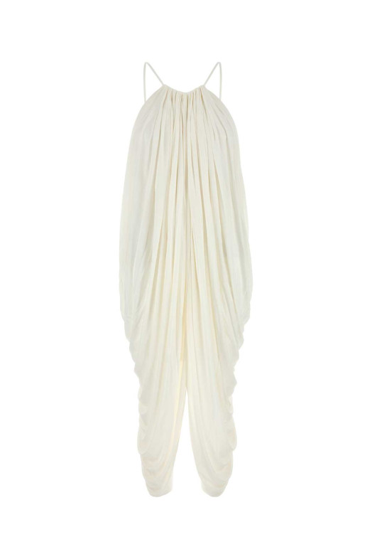 White silk dress White LOEWE (S359Y09XJ0)