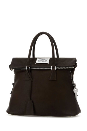 Dark brown leather medium 5AC Loved to Death  handbag MAISON MARGIELA (SB1WG0074P8565)