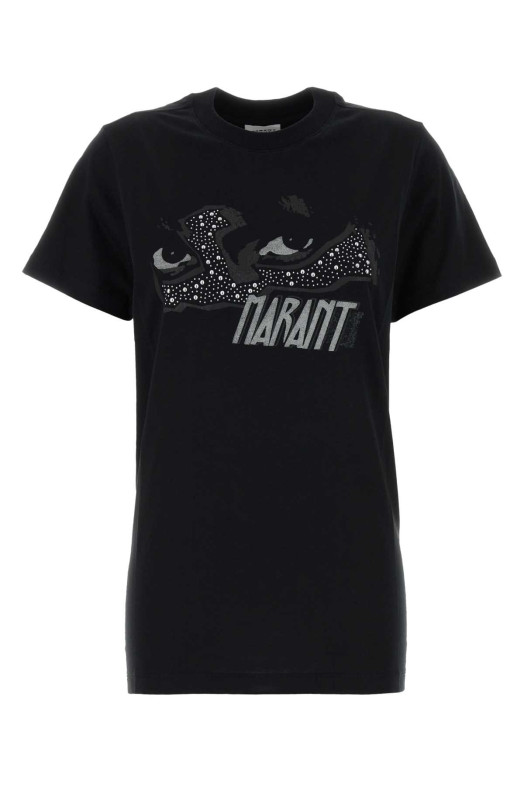 Черная хлопковая футболка Zoeline ISABEL MARANT (TS0147FAC3N10E) Черная хлопковая футболка Zoeline ISABEL MARANT (TS0147FAC3N10E)