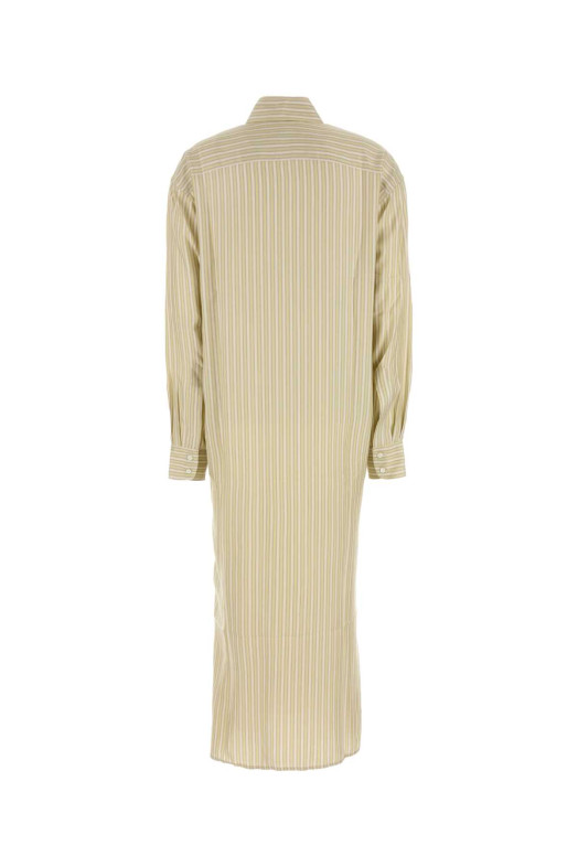 Вышитое шелковое платье-рубашка LE KASHA (UZUD)