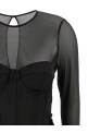 'Satin Corset Mini' dress Black 'Satin Corset Mini' dress Black
