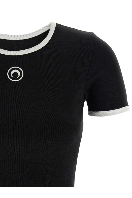 'Moon' embroidery top Black-grey 'Moon' embroidery top Black-grey