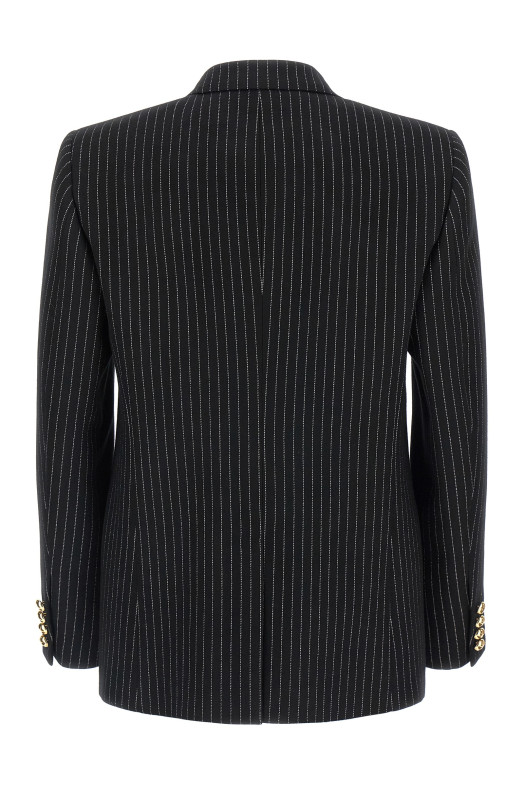 Valentino Garavani 'Valentino' блейзер Чорно-сірий V0CEJ25B410NI Valentino Garavani 'Valentino' блейзер Чорно-сірий V0CEJ25B410NI