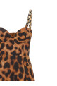 Animal print dress Brown