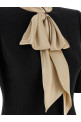 Valentino Garavani wool and silk dress Black